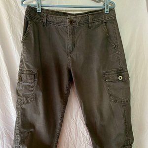 Womens' Eddie Bauer Gray Capris Adjustable Sz 10